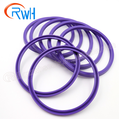 Do material hidráulico do plutônio de Rod Seal do tamanho padrão cor roxa do IDI
