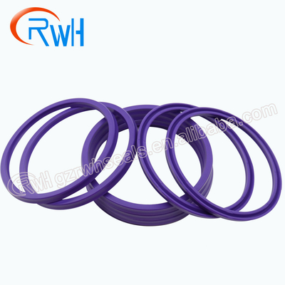 Do material hidráulico do plutônio de Rod Seal do tamanho padrão cor roxa do IDI