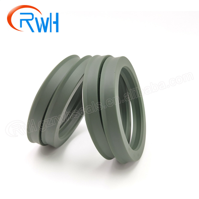 Material resistente do plutônio de Rod Seals Hydraulic Green Color do pistão do óleo
