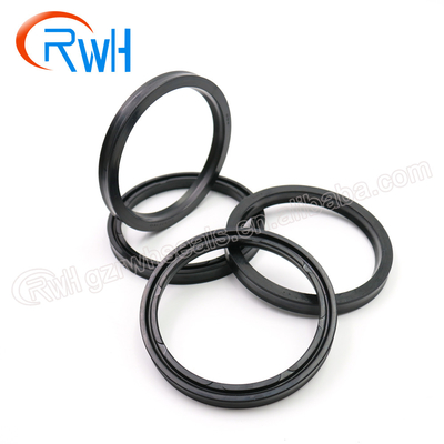 Tipo preto hidráulico do poliuretano U de Rod Seal IUH para mecânico