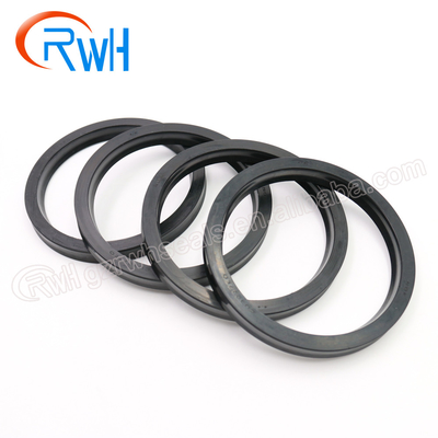 Tipo preto hidráulico do poliuretano U de Rod Seal IUH para mecânico