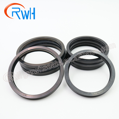 Tipo preto hidráulico do poliuretano U de Rod Seal IUH para mecânico