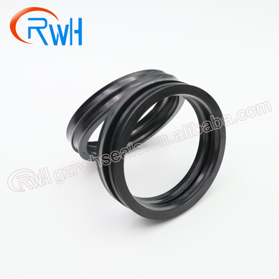 Tipo preto hidráulico do poliuretano U de Rod Seal IUH para mecânico