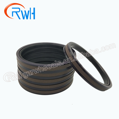 O selo hidráulico SPGW Brown do pistão de PTFE NBR colore 3 meses de garantia