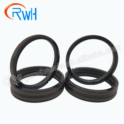 O selo hidráulico SPGW Brown do pistão de PTFE NBR colore 3 meses de garantia