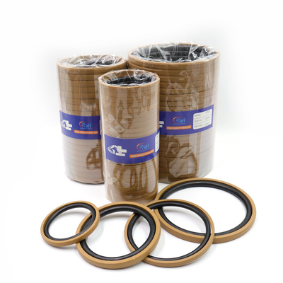 Cor dourada material hidráulica do selo NBR do pistão do equipamento de construção