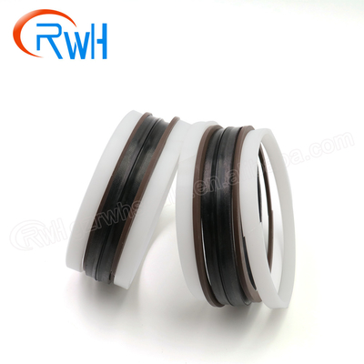 Força mixta da NATO hidráulica do selo PTFE NBR do pistão de RWH para a máquina escavadora da esteira rolante