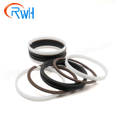 Força mixta da NATO hidráulica do selo PTFE NBR do pistão de RWH para a máquina escavadora da esteira rolante