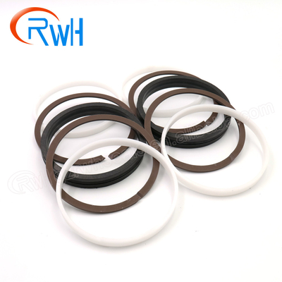 Força mixta da NATO hidráulica do selo PTFE NBR do pistão de RWH para a máquina escavadora da esteira rolante