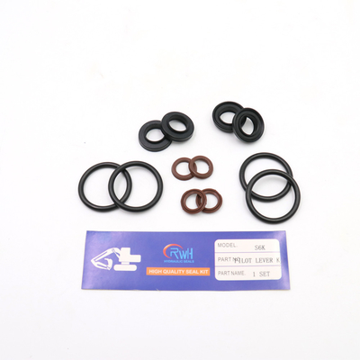 Máquina escavadora piloto hidráulica Seal Kit Rubber Material de Valve S6K
