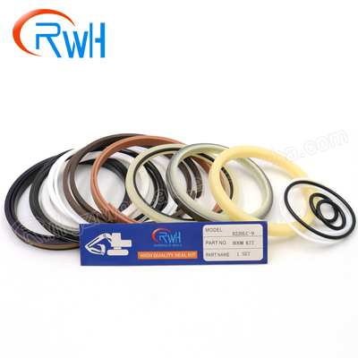 Máquina escavadora Seal Kit de R220LC-9 Hyundai, jogo do crescimento do cilindro de PTFE