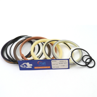 PTFE/máquina escavadora de Kit Fit Hyundai R220LC-9 do selo cubeta da fibra