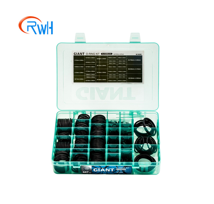 Máquina escavadora Kobelco 447 PCes O Ring Box NBR 90 O Ring Repair Kit