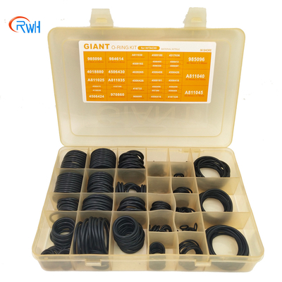 383 cor preta material de Hitachi O Ring Kit NBR 90 dos PCes/NBR 70